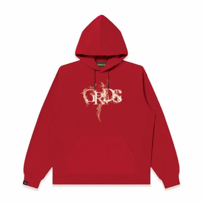 GRDS SMOKE LOGO HOODIE(紅/白)2