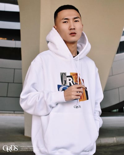 MAGAZINE HOODIE(白)5