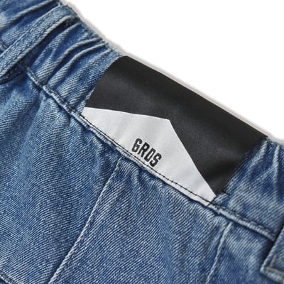 SQUIGGLE DENIM SHORTS(藍)6