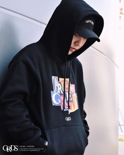 MAGAZINE HOODIE(黑)5