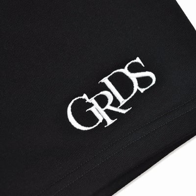 CLASSIC EMBROIDERY COTTON SHORTS(黑/白)2