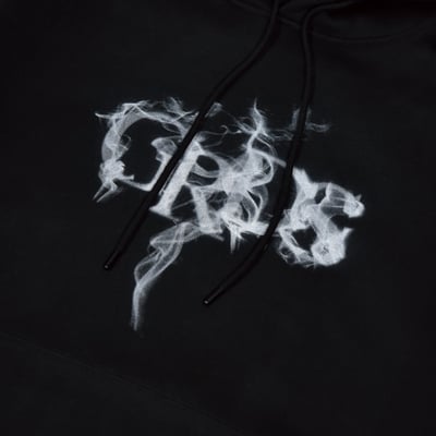 GRDS SMOKE LOGO HOODIE(黑)2