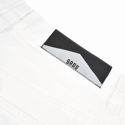 GRDSCREW STRAIGHT LOGO DENIM SHORTS(白)6