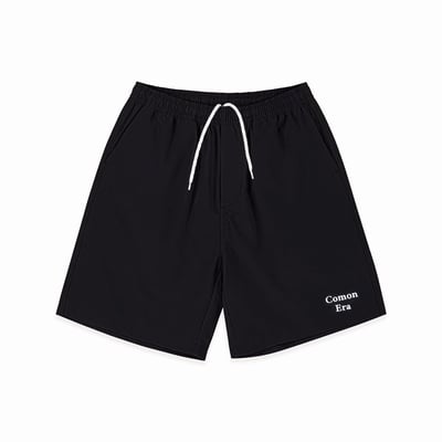 COMON ERA LOGO RIPSTOP BEACH SHORTS(黑)1
