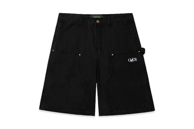 DOUBLE KNEE CARPENTER SHORTS(黑)1