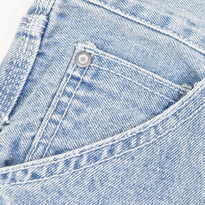 CMNE CARPENTER DENIM SHORTS(水洗藍)3