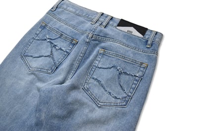 3M THUNDER JEANS 閃電反光破壞水洗牛仔褲6
