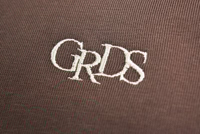 Embroidered Classic Logo Plain T-SHIRT(洗舊咖啡)3