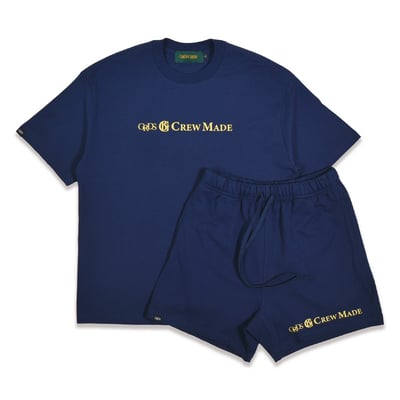 THE SIGN CREW MADE SUIT - COTTON SHORTS(深藍)4