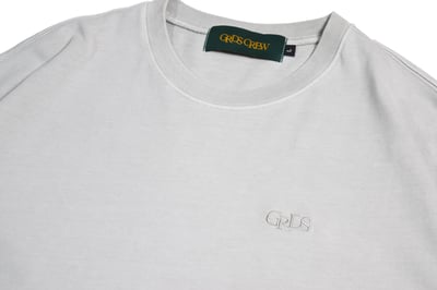 Embroidered Classic Logo Plain T-SHIRT(洗舊灰)2