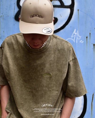 GRDSCREW WASHED T-Shirt(棕綠)4