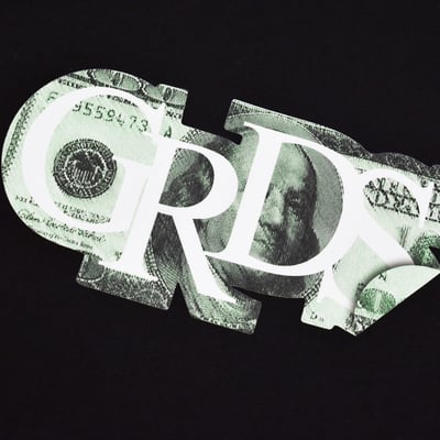 DOLLAR STICKER T-Shirt(黑)2