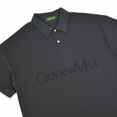 DISTORT LOGO POLO TEE(灰)2