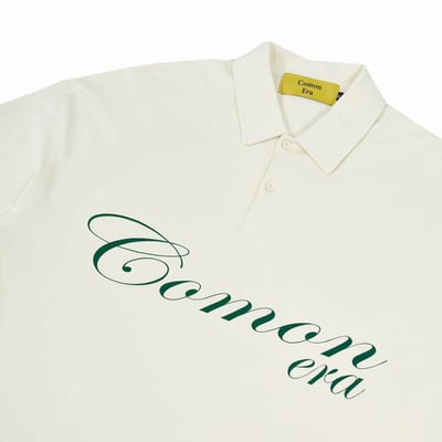 CURSIVE POLO TEE(杏色)2
