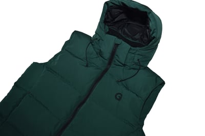 G-Down Vest 高級羽絨背心外套(墨綠)3