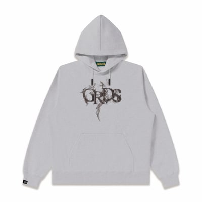 GRDS SMOKE LOGO HOODIE(灰/黑)2
