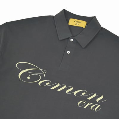 CURSIVE POLO TEE(灰)2