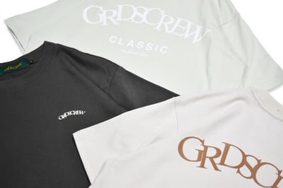 GRDSCREW CLASSIC T-Shirt(深灰/米)5