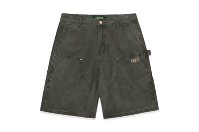 DOUBLE KNEE CARPENTER SHORTS(水洗綠)1