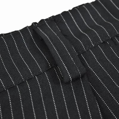 LABEL PINSTRIPE SHORTS(黑白直紋)3