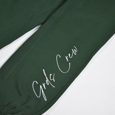 HANDWRITING LOGO SUIT - COTTON PANTS(墨綠)2
