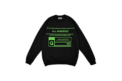 MOVIE SWEATHER 電影大學衛衣(黑)1