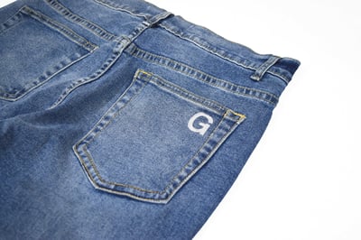 Basic G-Lycra Jeans 獨家萊卡彈性電繡牛仔褲(藍)5