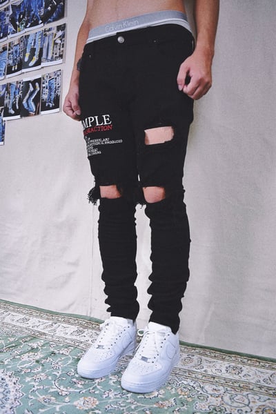 SAMPLE / NO TRANSACTION 沒有交易樣板破壞牛仔褲12