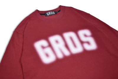 OUT OF FOCUS LOGO L/S TEE(紅)2