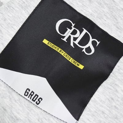 THE SIGN BADGE ZIPPER HOODIE(太空棉/灰)6