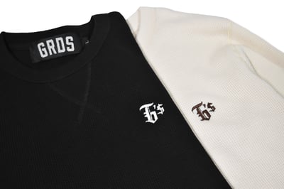 G'$ Goethe WAFFLE LONG SLEEVE TEE(黑)2