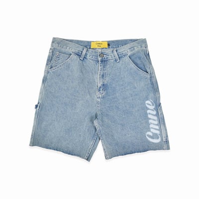 CMNE CARPENTER DENIM SHORTS(水洗藍)1