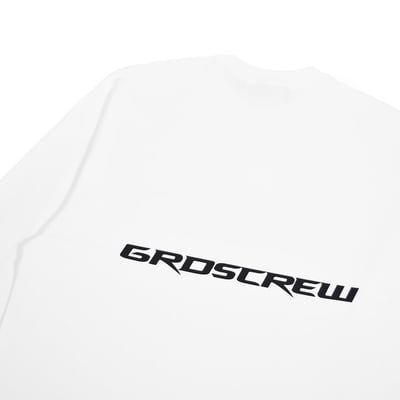 RACING LOGO L/S TEE(白)3