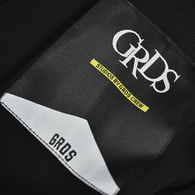 THE SIGN BADGE ZIPPER HOODIE(太空棉/黑)6