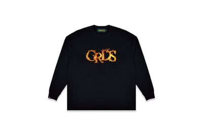 FIRE LOGO L/S Tee(黑)1