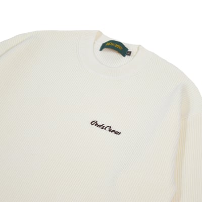SWASHES LOGO KNIT SWEATER(米白)2