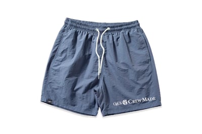 THE SIGN CREW MADE BEACH SHORTS(灰藍色)1