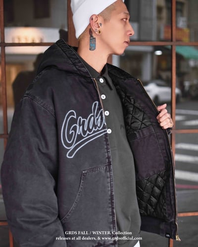 WASHED DENIM HOODIE JACKET(水洗黑)13