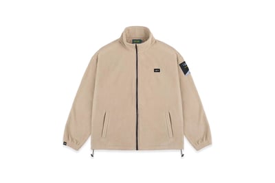 LABEL FLEECE JACKET(卡其)1