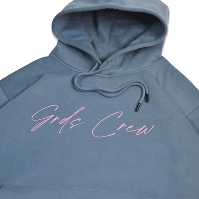 HANDWRITING LOGO SUIT -  HOODIE(霧霾藍)2