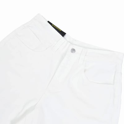GRDSCREW STRAIGHT LOGO DENIM SHORTS(白)2