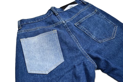 COLLAGE PATCH JEANS 不對襯拼貼牛仔褲6