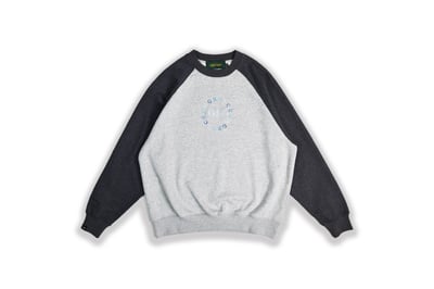 EMBROIDERED BASIC ROUND SWEATER(灰)1