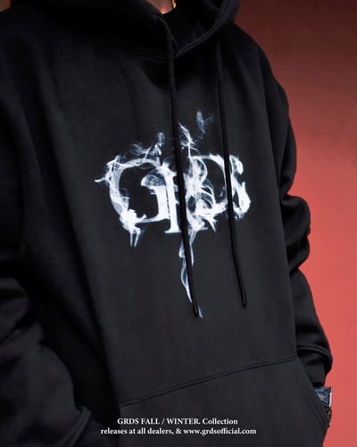 GRDS SMOKE LOGO HOODIE(黑)6