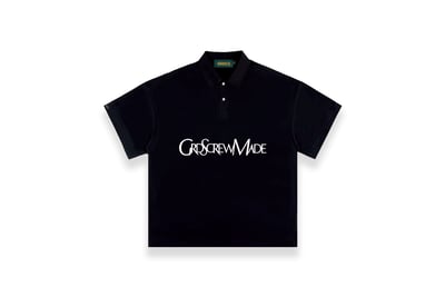 DISTORT LOGO POLO TEE(黑)1