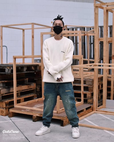 SWASHES LOGO KNIT SWEATER(米白)7