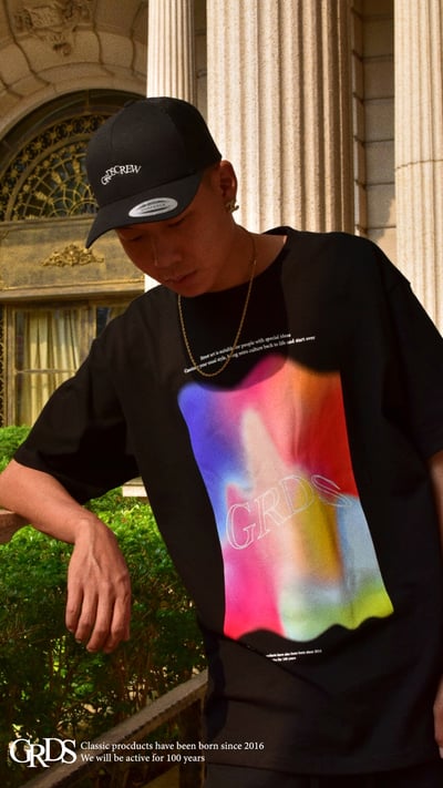 WATERCOLOR T-Shirt(黑)8