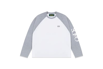 SLEEVE PRINT RAGLAN  L/S Tee(灰白)1