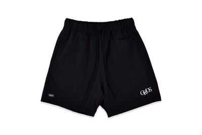 CLASSIC EMBROIDERY COTTON SHORTS(黑/白)1