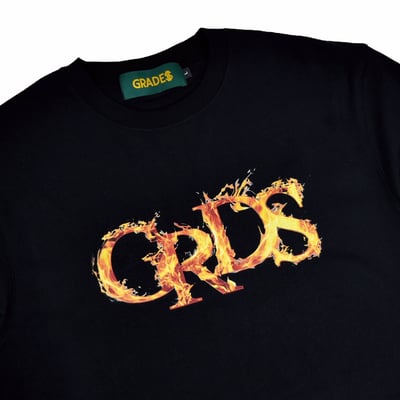 FIRE LOGO L/S Tee(黑)2